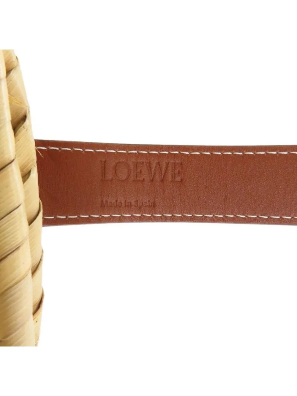 Loewe Flower Basket Tote Bag Calfskin Palm Leaf